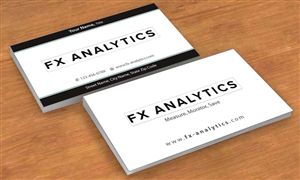 Business Card Design by Sbss for FX Analytics | Design: #2750284