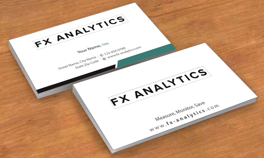Business Card Design by Sbss for FX Analytics | Design #2750285
