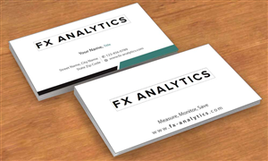 Business Card Design by Sbss for FX Analytics | Design: #2750285