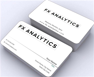 Business Card Design by Sbss for FX Analytics | Design: #2750293