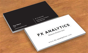 Business Card Design by Sbss for FX Analytics | Design: #2750909