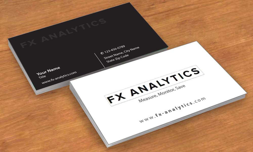 Diseño de Tarjeta de Presentación por Sbss para FX Analytics | Diseño #2751008