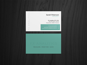 Business Card Design by HYPdesign for FX Analytics | Design: #2760502