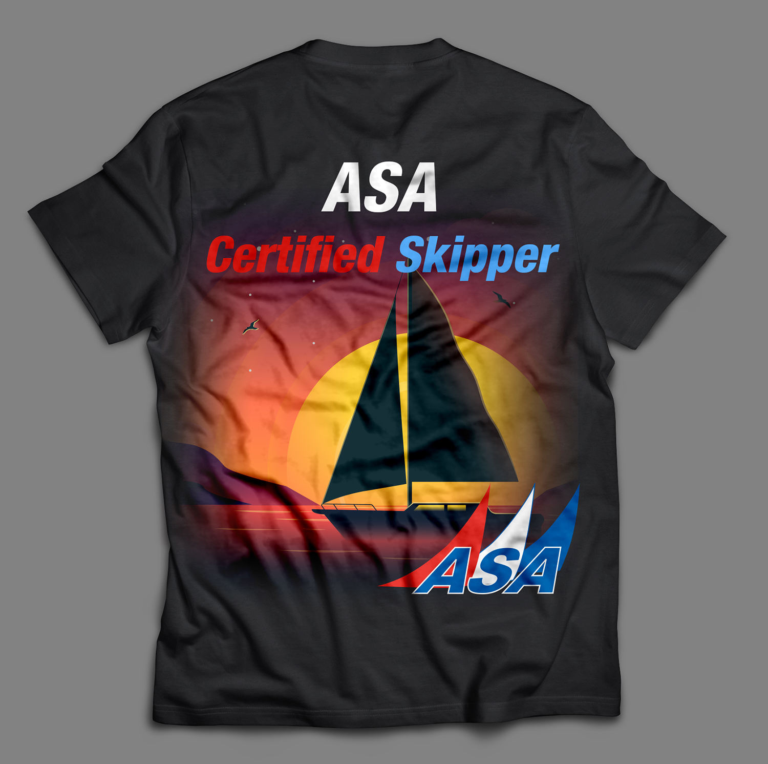 T-shirt Design by Hristo Itchov for American Sailing Association | Design #17543597