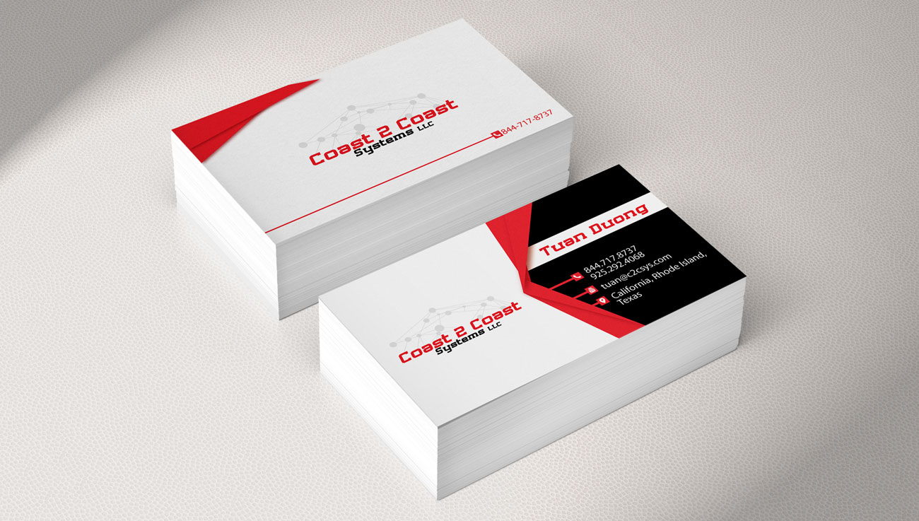Visitenkarten-Design von Impressive Sol für Coast 2 Coast Systems LLC | Design: #17537124