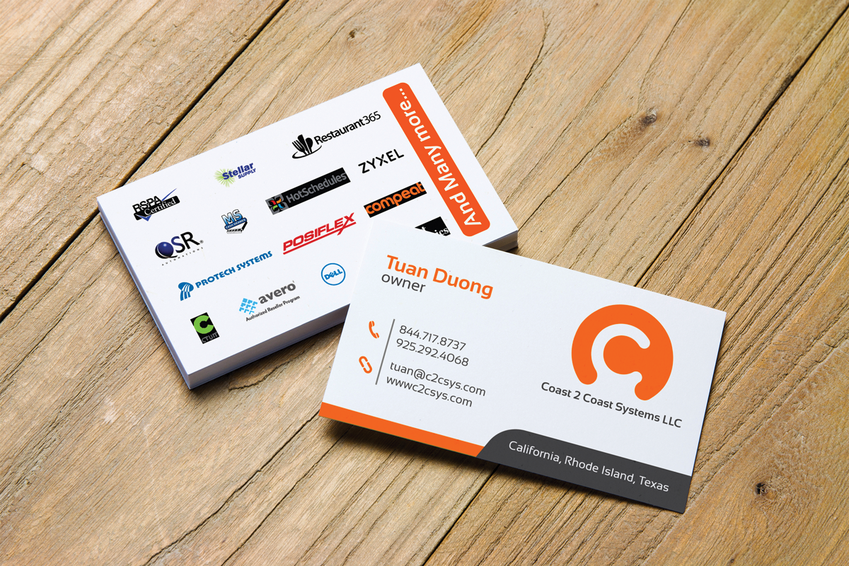 Business Card Design by JK18 for Coast 2 Coast Systems LLC | Design #17543222