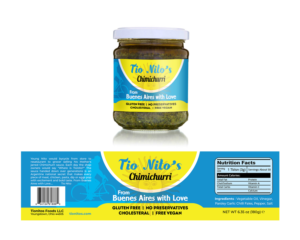 Tio Nito's Chimichurri Sauce | Diseño de Empaque por mmmarif1982