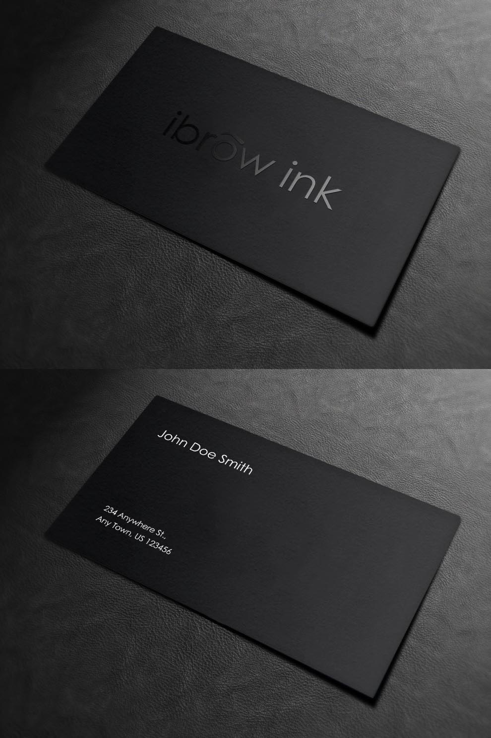 Diseño de Tarjeta de Presentación por INDIAN_Ashok para ibrow ink | Diseño #17579869
