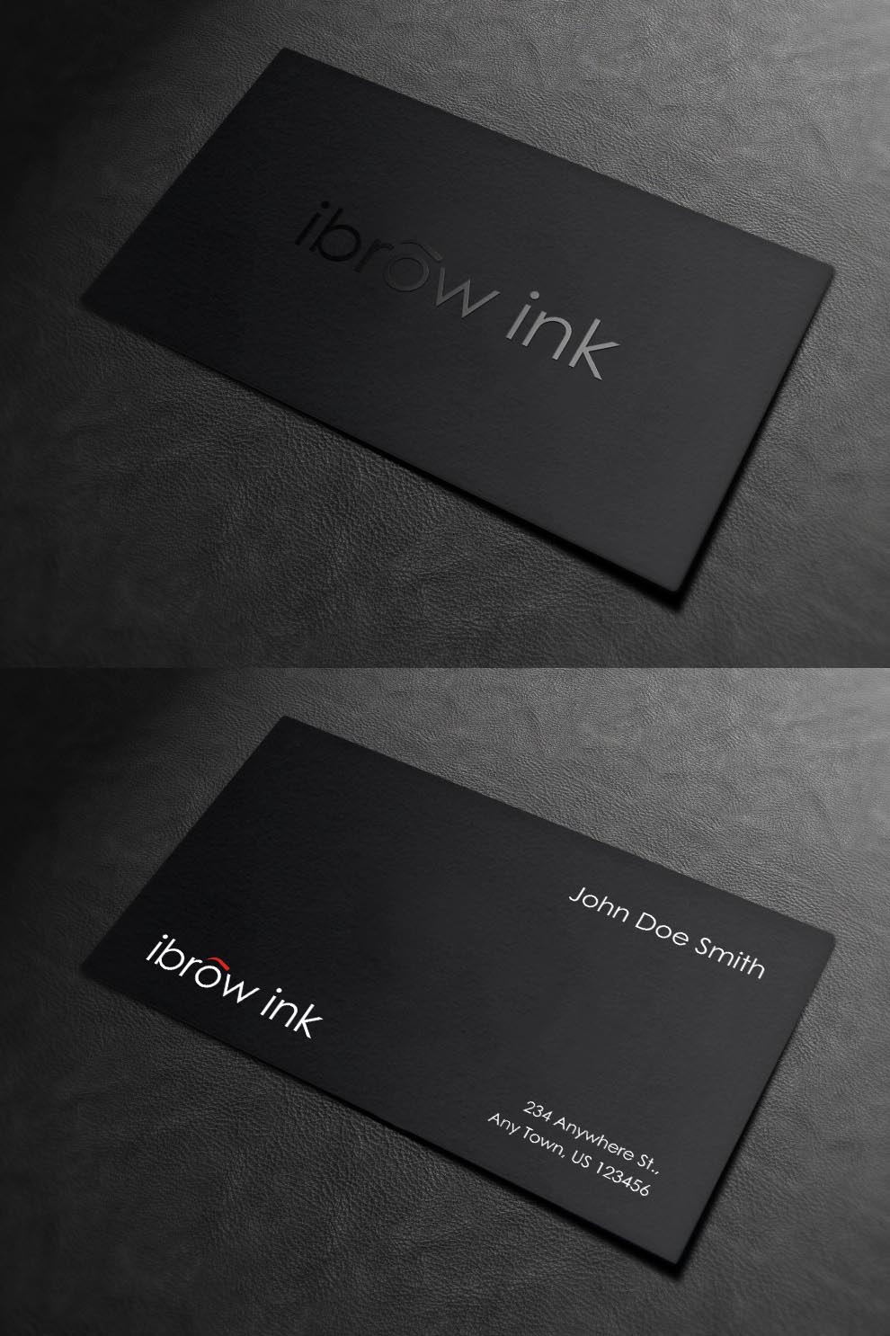Business Card Design by INDIAN_Ashok for ibrow ink | Design #17579870