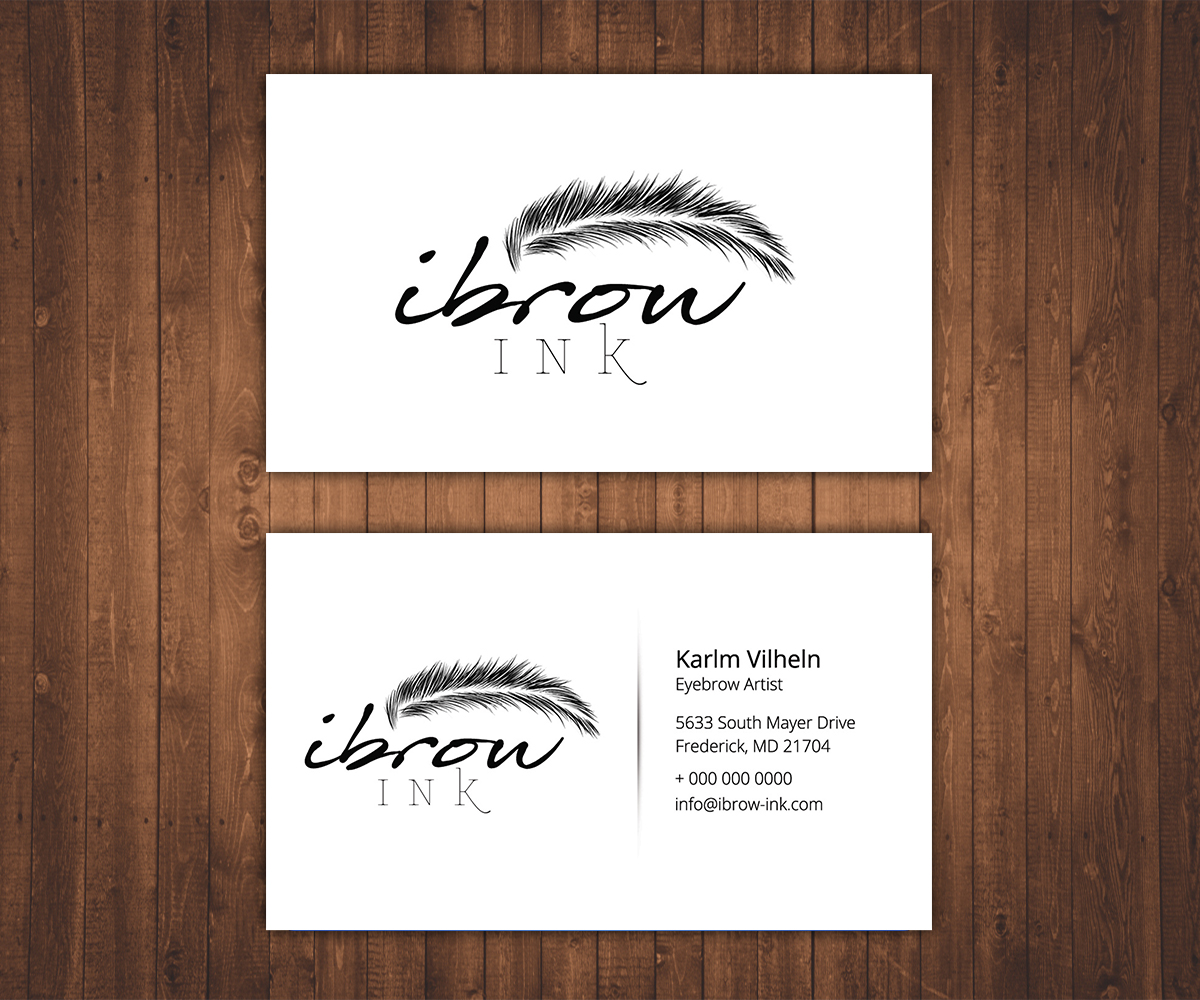 Visitenkarten-Design von Stylez Designz für ibrow ink | Design #17576364