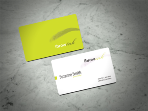 Business Card Design by Scorpius design for ibrow ink | Design: #17577933