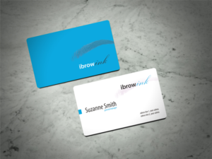 Business Card Design by Scorpius design for ibrow ink | Design: #17577935