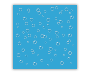Shower Curtain design with floating bubbles (optical illusion effect) | Diseño de Mercancía por vpt_creations