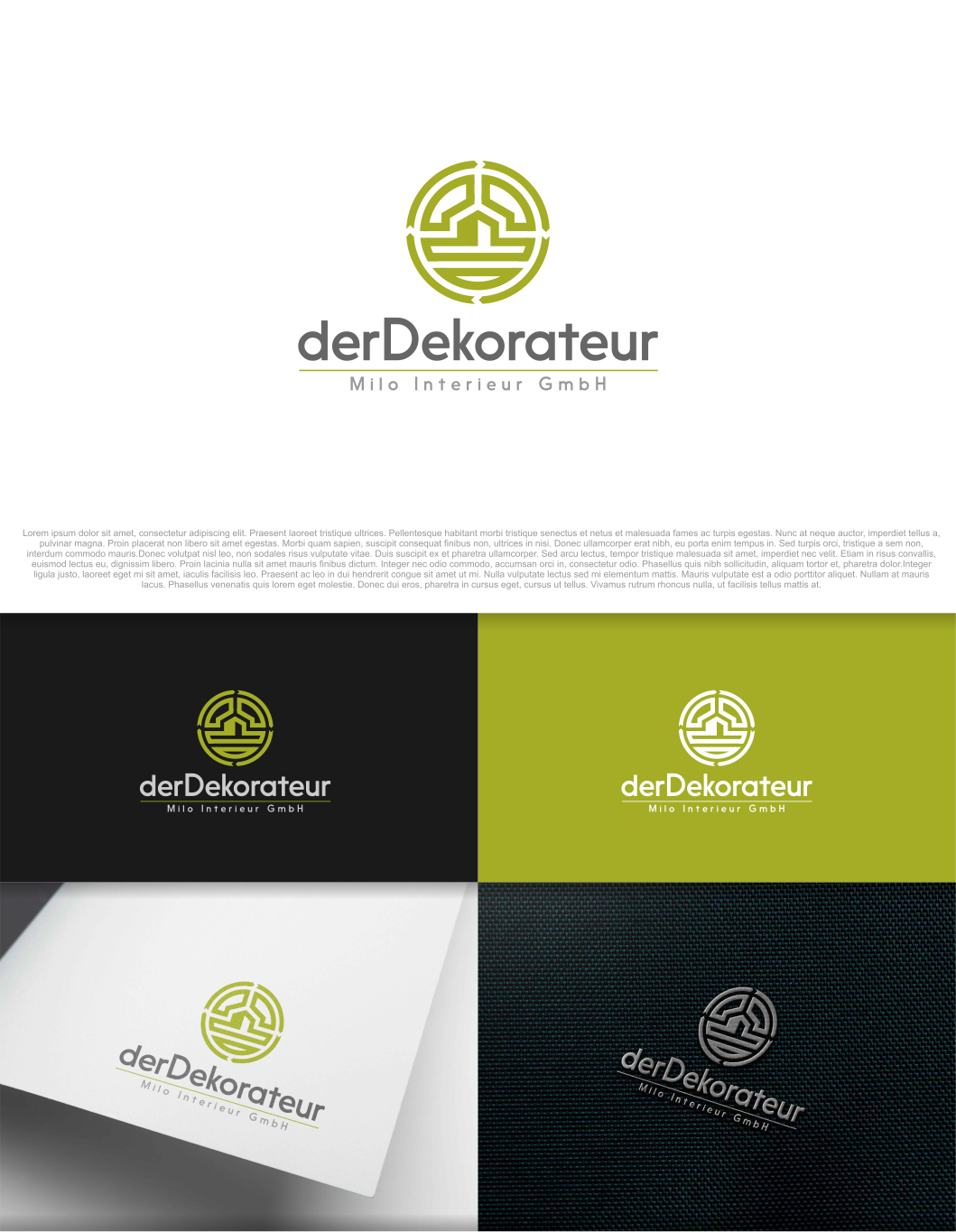 Logo Design by artswolf for Milo Interieur GmbH | Design #17789405