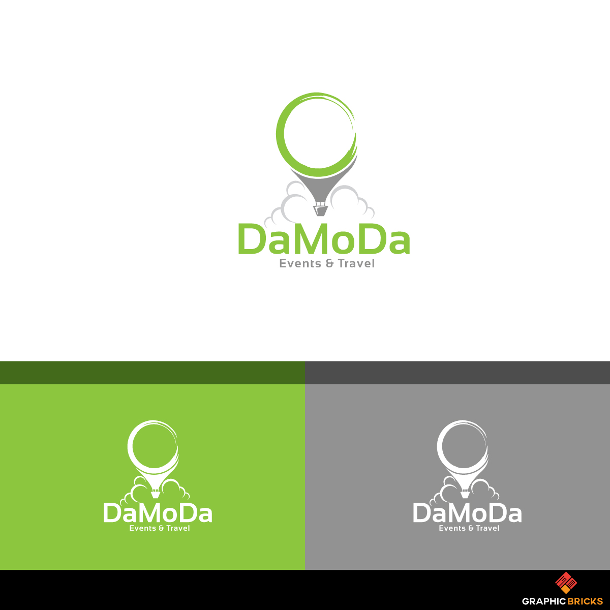 Logo Design by Graphic Bricks for DaMoDa Events & Travel | Design #17702727