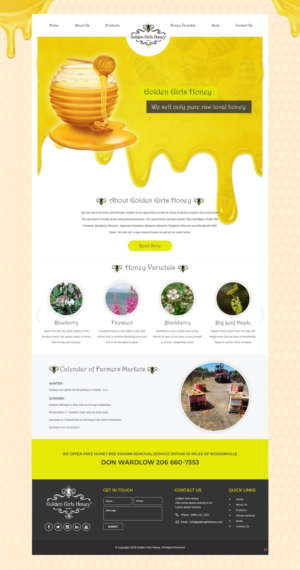 Web Design by pb for Golden Girls Honey and Hives LLC | Design: #17570200
