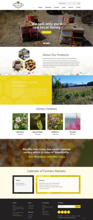 Web Design by pb for Golden Girls Honey and Hives LLC | Design: #17570202