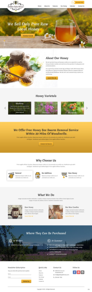 Web Design by pb for Golden Girls Honey and Hives LLC | Design: #17570234