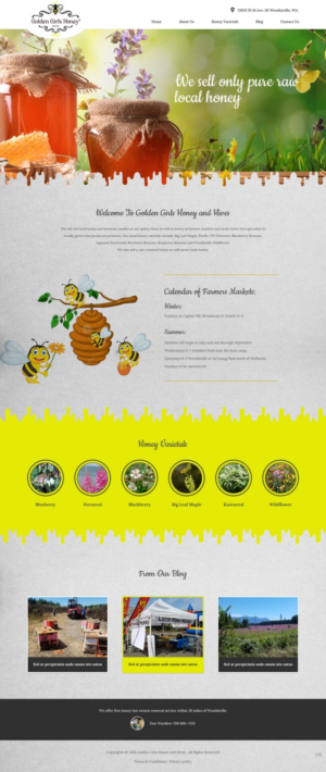 Web Design by pb for Golden Girls Honey and Hives LLC | Design: #17570236