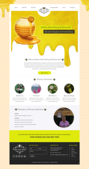 Web Design by pb for Golden Girls Honey and Hives LLC | Design: #17591228