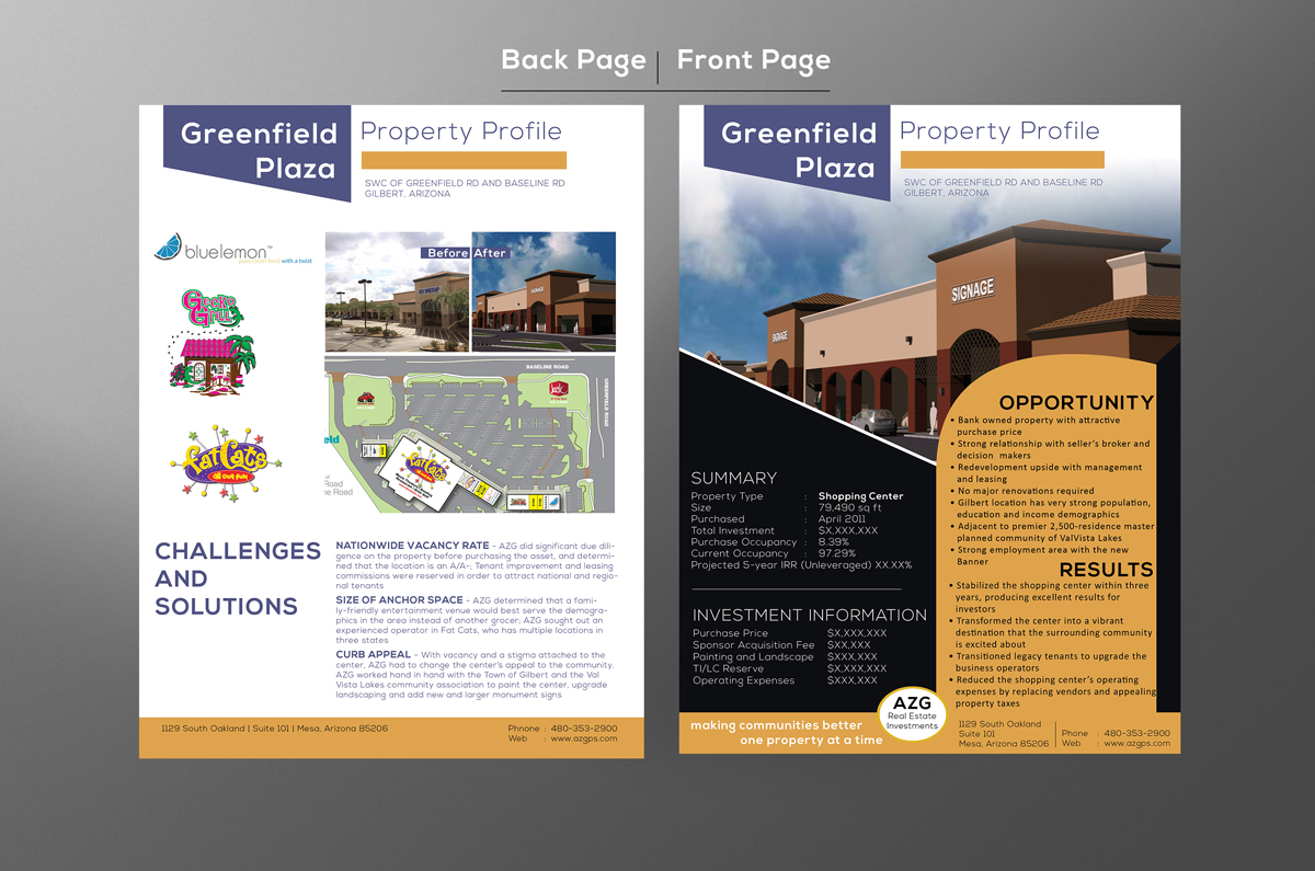 Brochure Design by Pranab S. for AZG | Design #2803173
