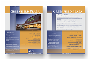 Shopping center investment profile | Design de Brochure par Joy