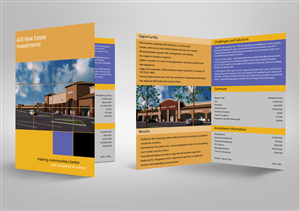 Shopping center investment profile | Design de Brochure par Mediainfy