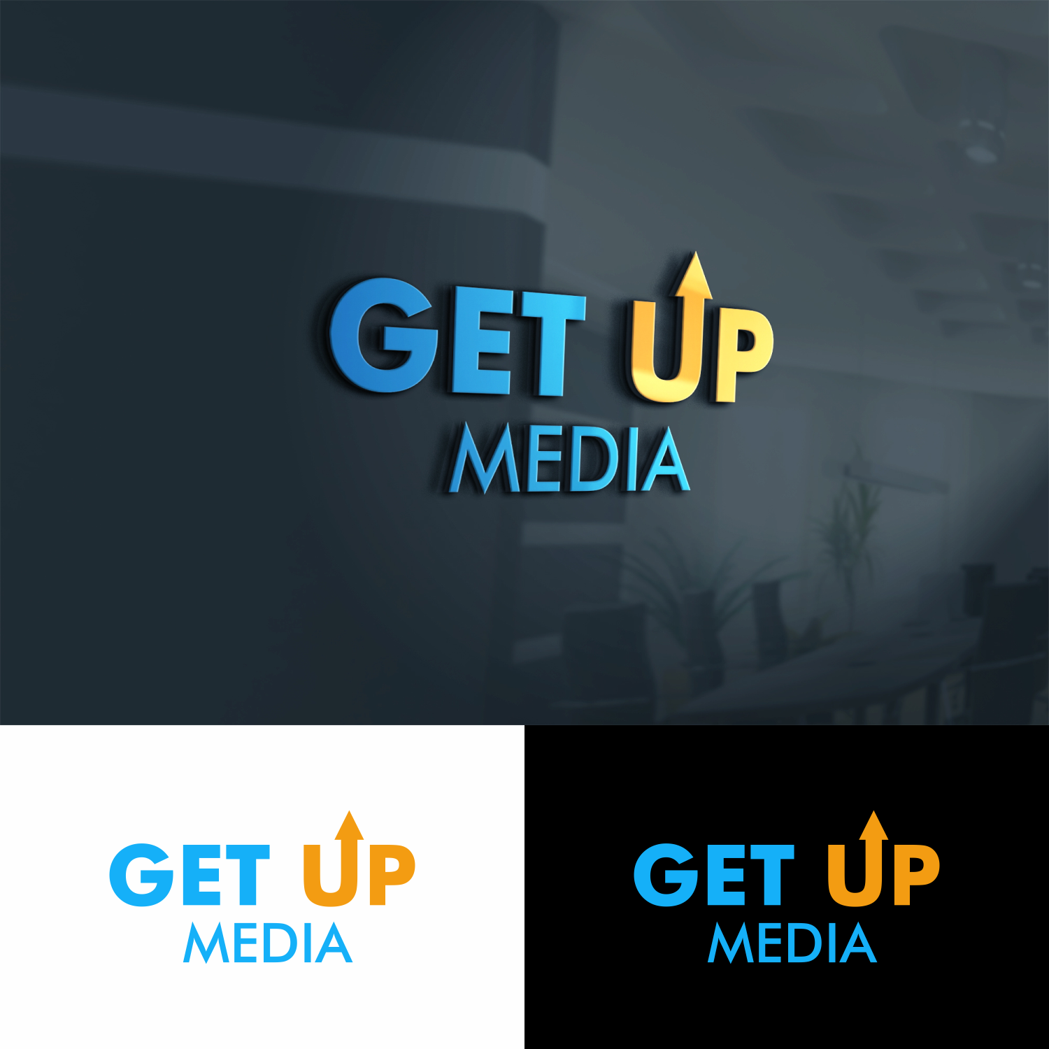 Logo Design by aqilazhifara for Get Up Media | Design #17591189