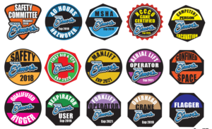 Team Elmer's Hard Hat Stickers 2018 | Sticker Design by Soula Vetter