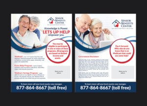 Flyer Design by Deziners Zone for Senior Benefits Center | Design: #17554693