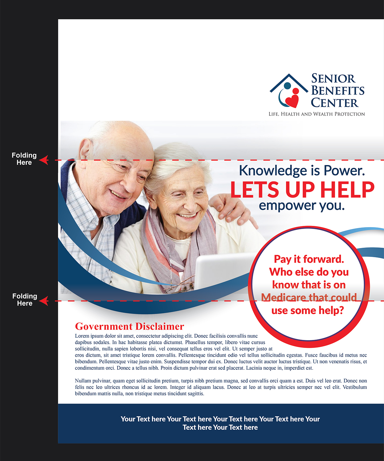 Design de Flyer par Deziners Zone pour Senior Benefits Center | Design #17585607