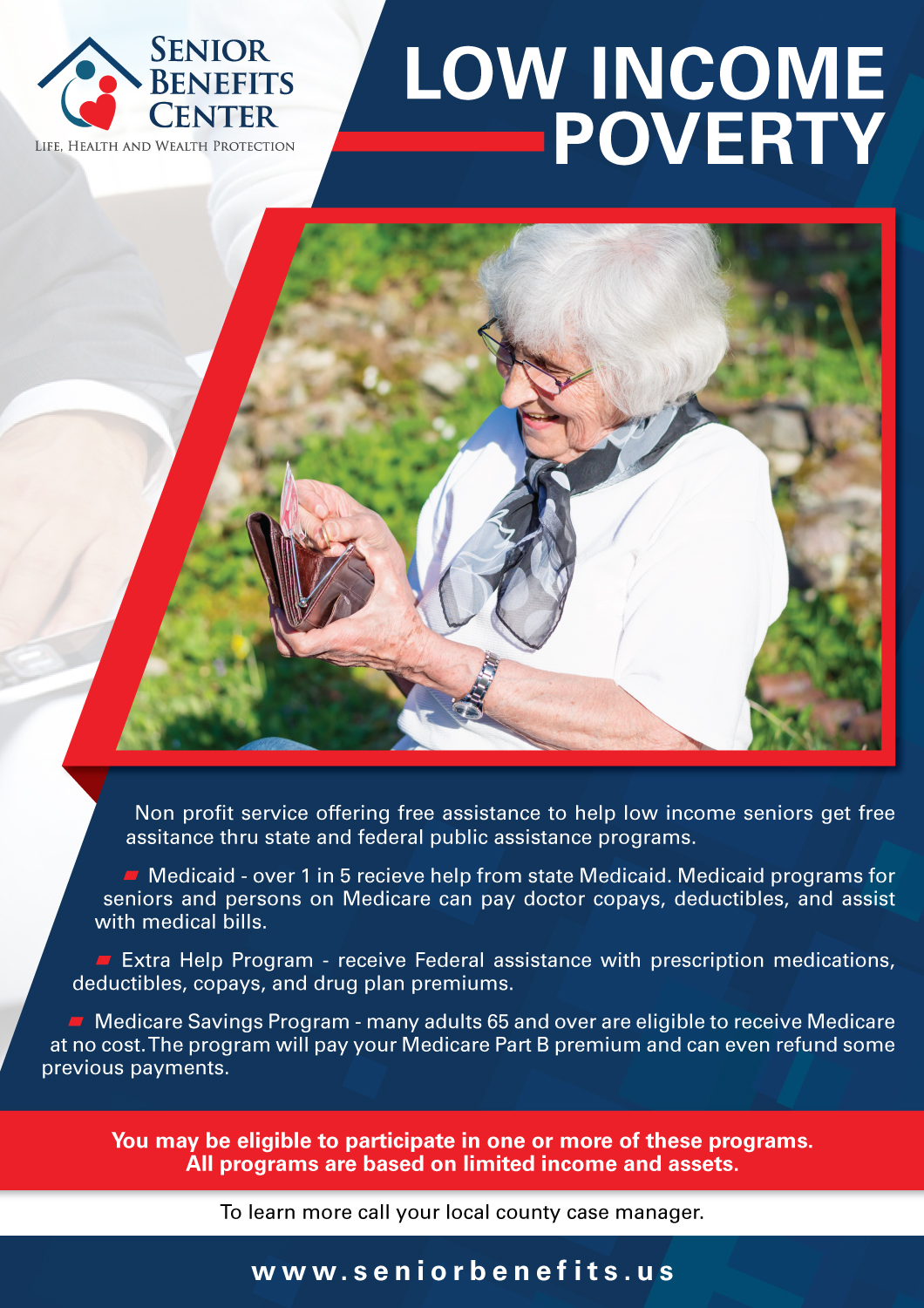Flyer-Design von Dexter Solutions für Senior Benefits Center | Design #17618461