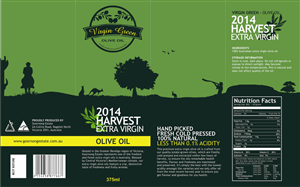 Verpackungs-Design von The Creativehaus für Virgin Green Olive Farm Pty Ltd | Design: #2829780
