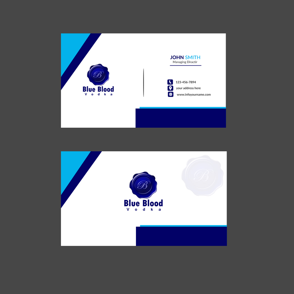 Logo Design by Webospite for Blue Blood Vodka | Design #17608366