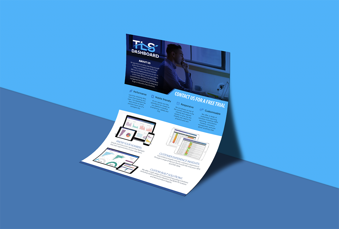 Diseño de Flyer por medi122 para TLS Business Intelligence | Diseño #17917999