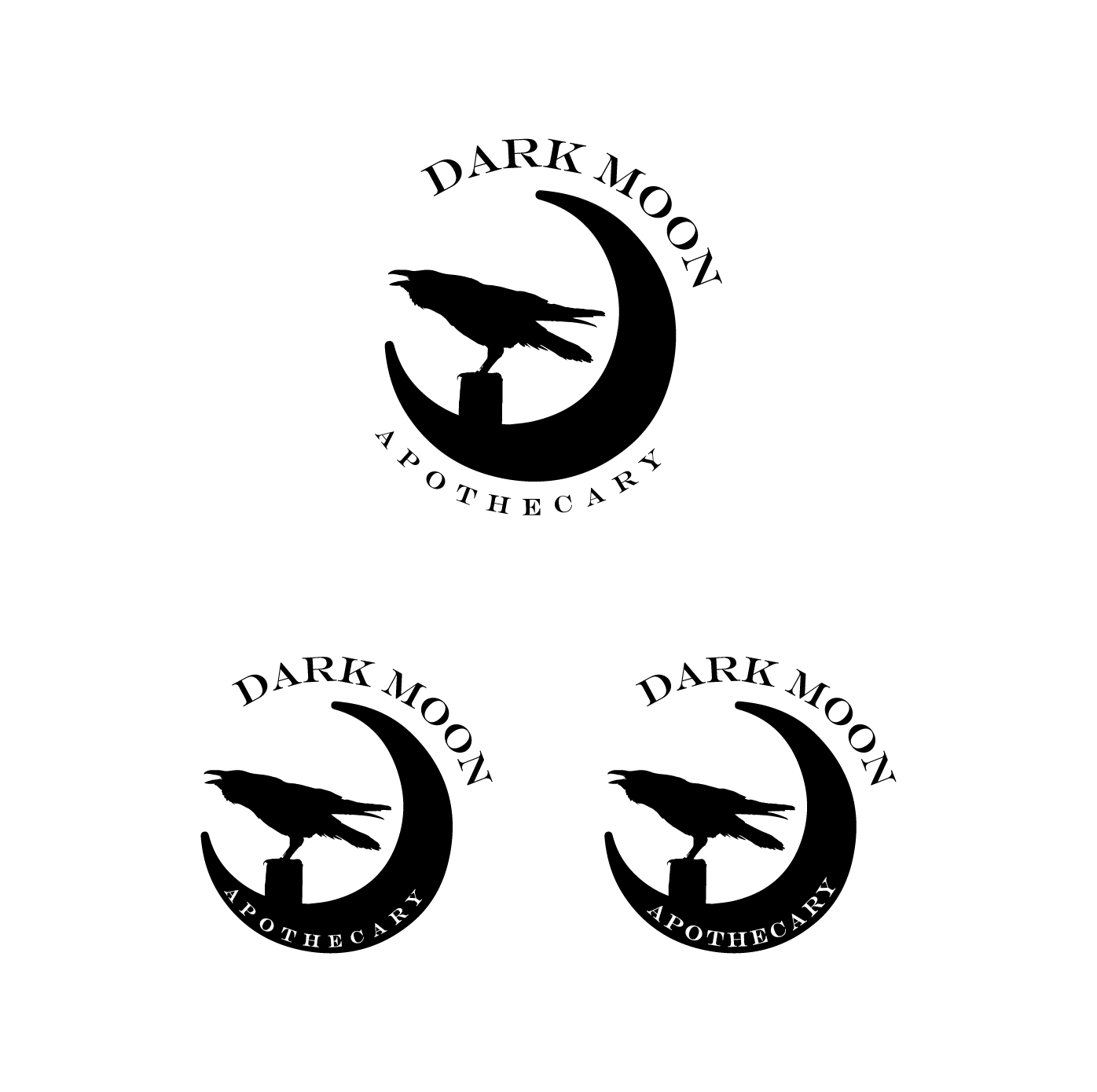 Logo Design by Ves-Boycheva for Dark Moon Apothecary | Design #17557126