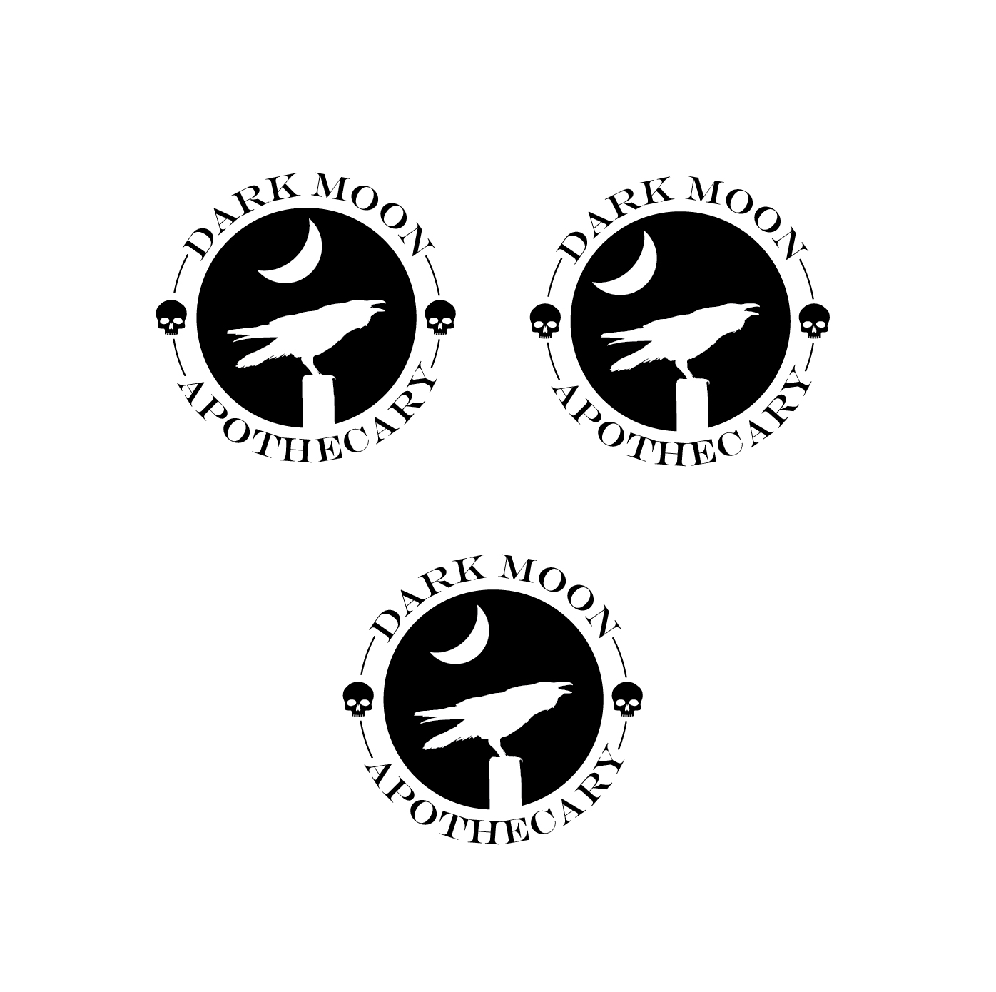 Logo Design by Ves-Boycheva for Dark Moon Apothecary | Design #17561673