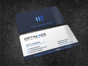 Mobile Fitness snd Therapy Business Card Design | Visitenkarten-Design von Atvento Graphics