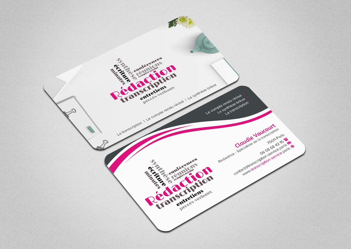 Business Card Design by INDIAN_Ashok for Rédactrice | Design #17566825