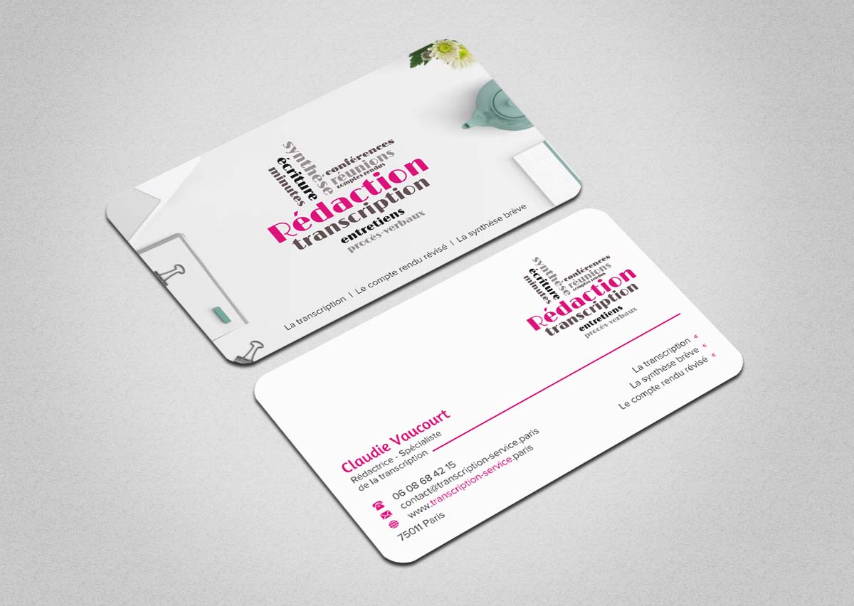 Business Card Design by INDIAN_Ashok for Rédactrice | Design #17566828