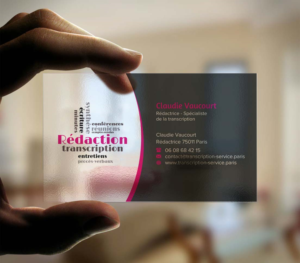 Business Card Design by INDIAN_Ashok for Rédactrice | Design: #17566829