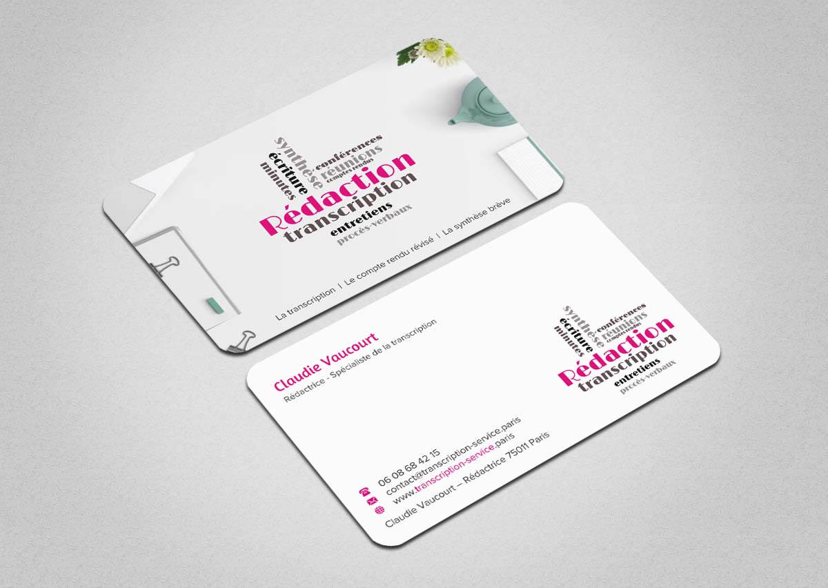 Business Card Design by INDIAN_Ashok for Rédactrice | Design #17566831