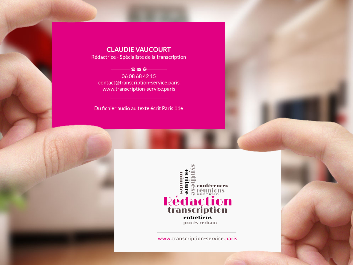 Business Card Design by Creations Box 2015 for Rédactrice | Design #17576616