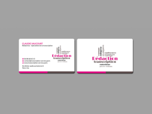 Business Card Design by Creations Box 2015 for Rédactrice | Design: #17576617