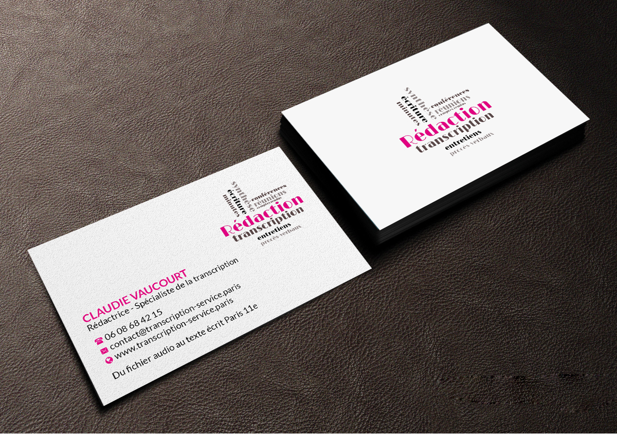 Business Card Design by Creations Box 2015 for Rédactrice | Design #17576618