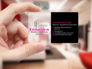 Visitenkarten-Design von Creations Box 2015 für Rédactrice | Design: #17576637