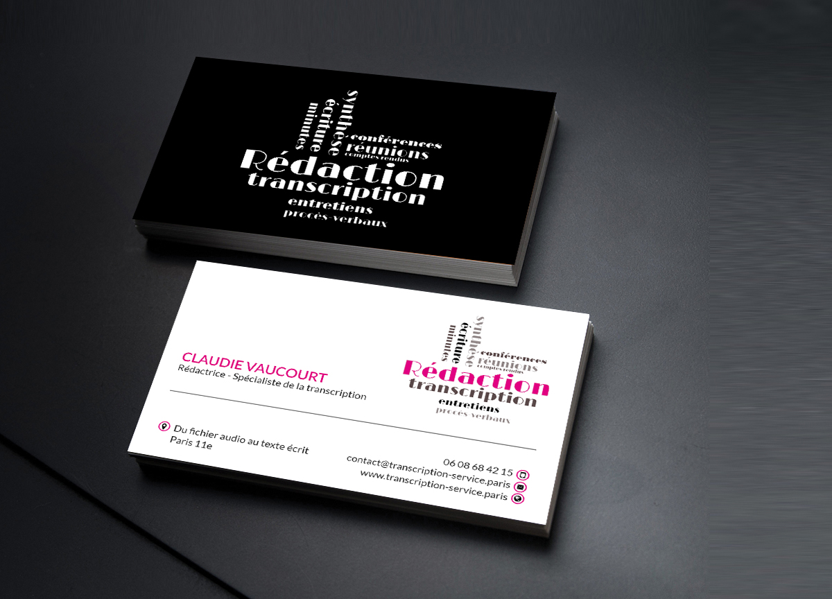 Business Card Design by Creations Box 2015 for Rédactrice | Design #17576639