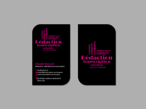 Visitenkarten-Design von Creations Box 2015 für Rédactrice | Design: #17576644