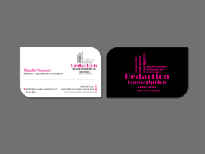 Visitenkarten-Design von Creations Box 2015 für Rédactrice | Design: #17576645