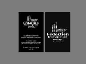 Visitenkarten-Design von Creations Box 2015 für Rédactrice | Design: #17576646